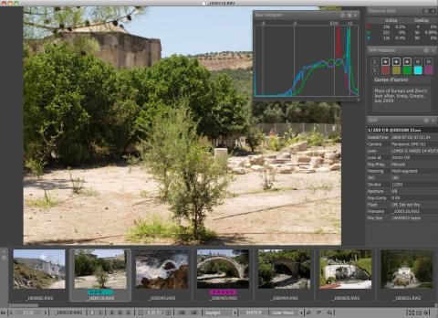 FastRawViewer Real RAW Histogram