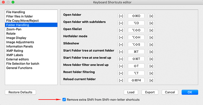 FastRawViewer 1.7. Keyboard Shortcuts. Exclude Double Shift