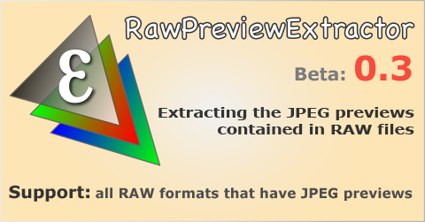 RawPreviewExtractor 0.2 Beta