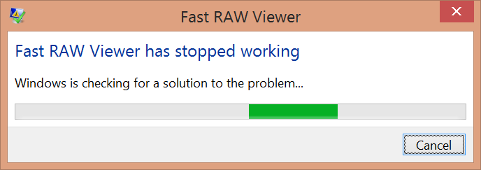 Windows Crash of FastRawViewer