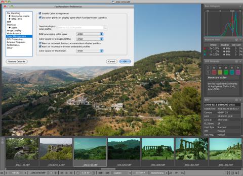FastRawViewer Color Management System