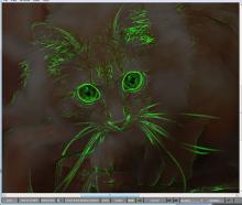 Contrast edges display